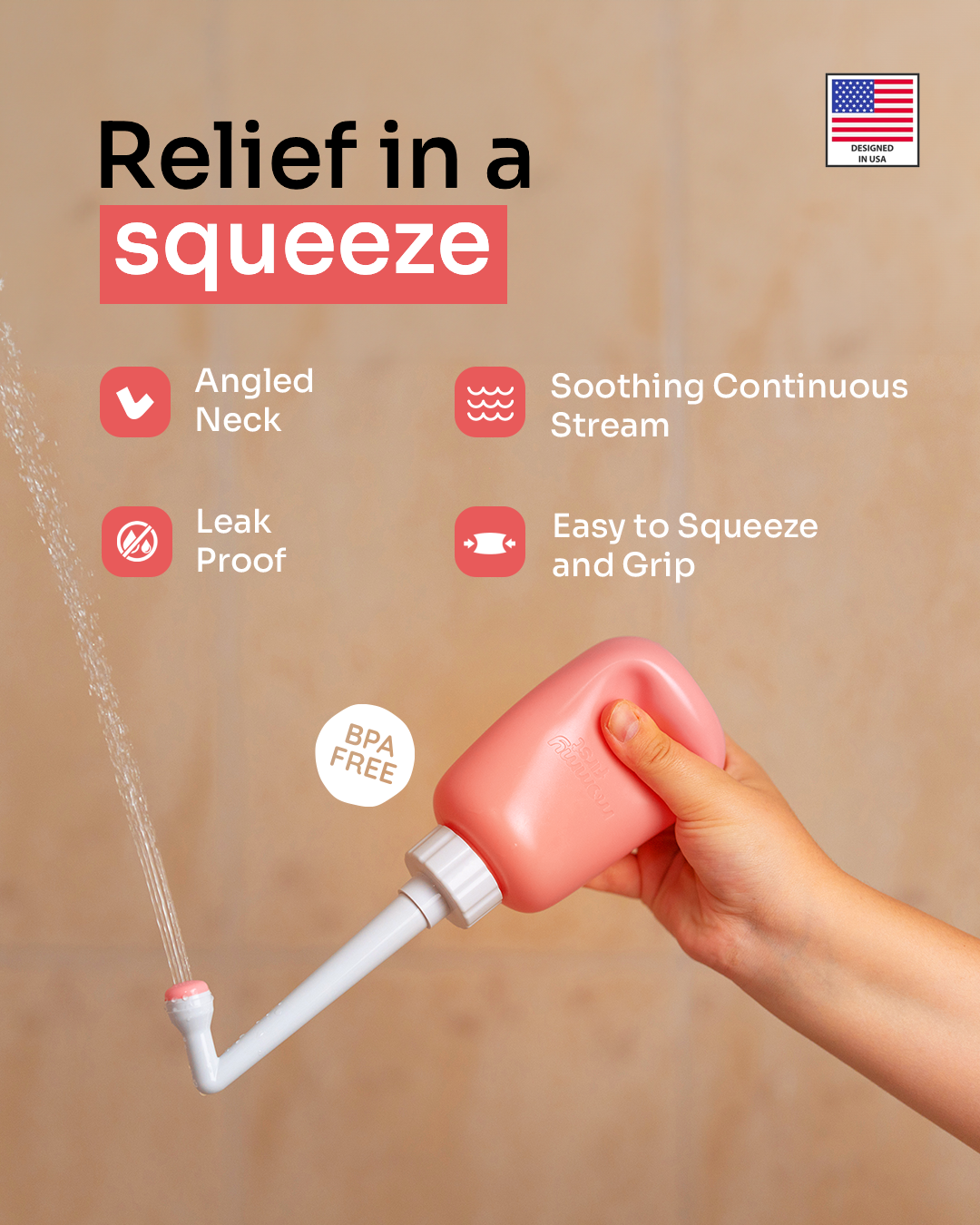 Upside Down Peri Bottle | Sunset Glow