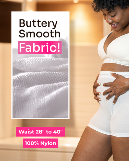 High-Waisted Maternity Underwear | Pearl White | Pack of 4