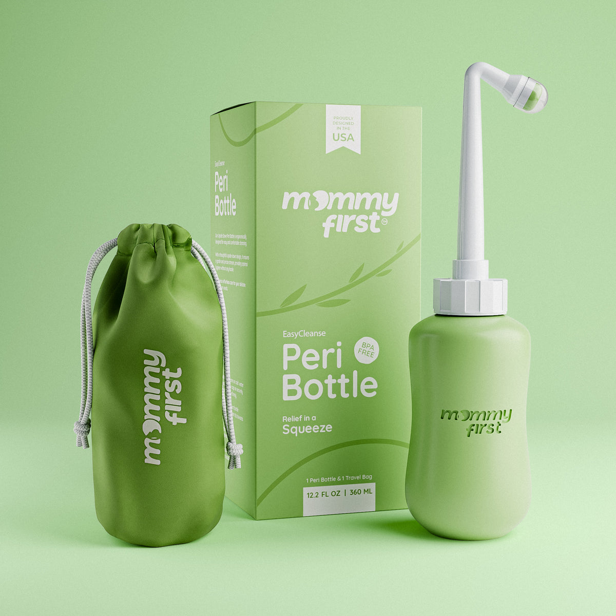 Upside Down Peri Bottle | Matcha Mint