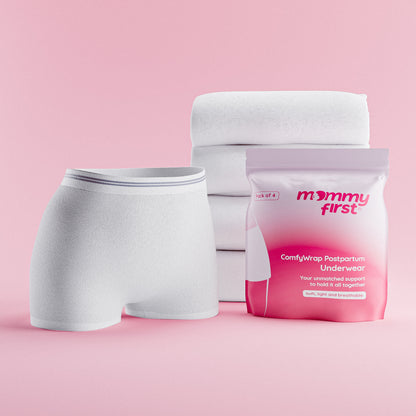 High-Waisted Maternity Underwear | Pearl White | Pack of 4